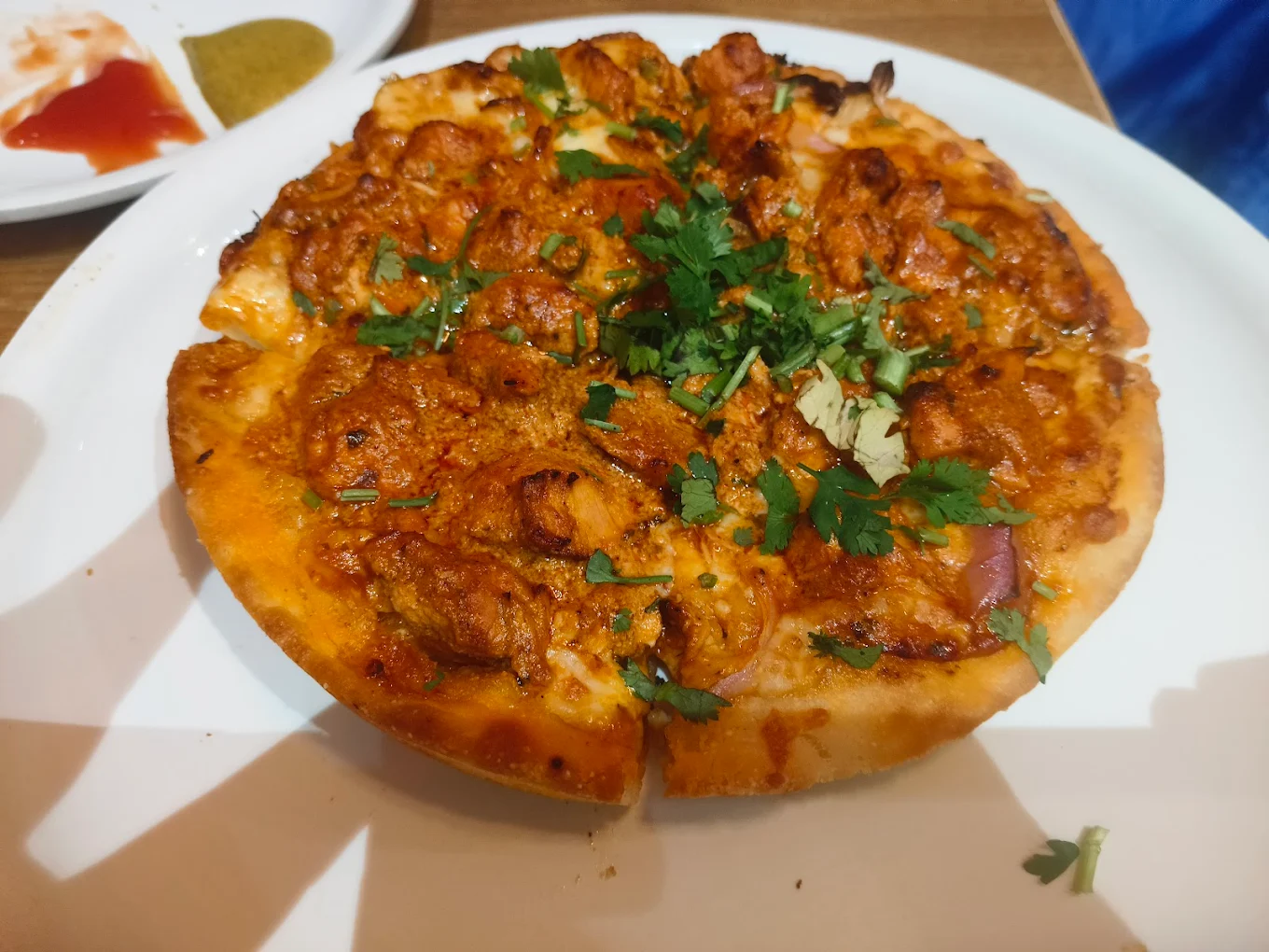 Signature Butter Chicken Pizza at Joey's Pizza Andheri West
